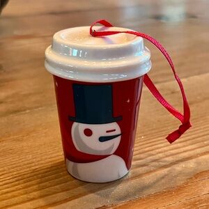 Starbucks Snowman Ornament